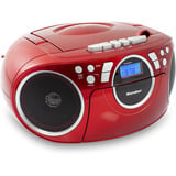 Karcher RR 5042-R, Radio rot, CD-Player, Kassettenplayer, UKW-Radio, AUX