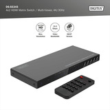 Digitus HDMI Matrix Switch / Multi-Viewer 4x2, HDMI Switch 