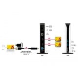 DeLOCK USB Dockingstation Dual HDMI Full-HD / USB 3.2 / LAN / Audio schwarz/weiß