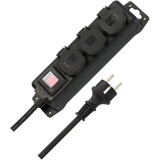 Outdoor-Steckdosenleiste IP44, 3-fach mit Schalter