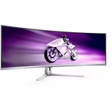 Philips Evnia 49M2C8900, Gaming-Monitor 124.3 cm (48.9 Zoll), weiß, DQHD, QD OLED, HDMI, DisplayPort, USB-C, Curved, HDR True Black 400, 240Hz Panel
