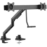 goobay Doppel-Monitorhalterung Office schwarz