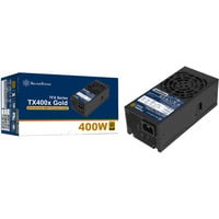 SilverStone TX400x Gold, PC-Netzteil schwarz, 2x PCIe, 400 Watt