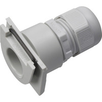 Gira Stutzen Schieber Adapter zur Leitungseinführung mit Verschraubung M20 für Leitungen Ø 6 bis 13 mm grau, Retail
