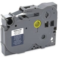 MediaRange Schriftbandkassette, 12mm, 4m, laminiert, schwarz auf weiß kompatibel zu Brother TZ-231S/TZe-231S