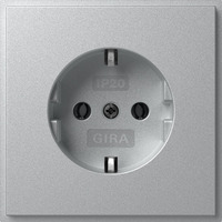 Gira Steckdose Schutzkontakt Typ F 16 Ampere 250 Volt aluminium, Retail
