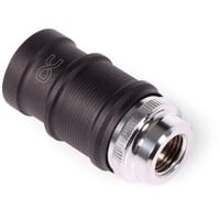 Alphacool ES Schnellverschluss BLH1A PushIn Female IG, Verbindung chrom/schwarz (matt)