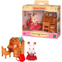 EPOCH Sylvanian Families - Schokoladenhasen Schwester Schreibtisch Set, Konstruktionsspielzeug 