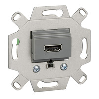 Merten High-Definition-Multimedia-Interface Anschlussdose Einsatz einfach grau, Retail