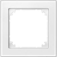 Merten Rahmen einfach polarweiß hochkratzfest Duroplast glänzend IP20 IK02 80,5x80,5x10,1 mm weiß (glänzend), Retail