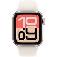 Apple Watch SE 3, Smartwatch silber, Aluminium, 40 mm, Sportarmband polarstern M/L, Cellular
