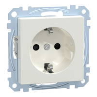 Merten Schutzkontakt-Steckdose mit Schraub-Liftklemme, Unterputz, 16 Ampere, 250 Volt weiß (glänzend), Retail