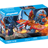 PLAYMOBIL 71833 Heroes: Helden-Drohne gegen bösen Ninja, Konstruktionsspielzeug 