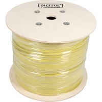 Digitus Professional Cat.7a S/FTP Verlegekabel simplex, Cca gelb, 1.000 Meter Trommel