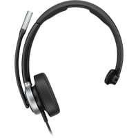 HP Poly Mission 615 Mono-USB-Headset (kabelgebunden) schwarz, USB Type-C und Type-A, PU-Leder-Ohrpolster (Oberflächenmaterial)
