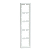 Merten Rahmen fünffach für Senkrecht- und Waagerechtmontage D-Life MEG4050-6535 weiß (glänzend), Retail