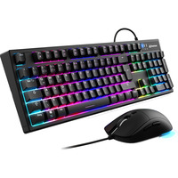 Sharkoon SKILLER SGB15, Desktop-Set schwarz, DE-Layout, Rubberdome