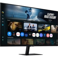 Samsung Smart AI Monitor S32FM700UU, LED-Monitor 80 cm (32 Zoll), schwarz, UltraHD/4K, VA, HDR, Fernbedienung, Lautsprecher