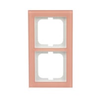 Busch-Jaeger Abdeckrahmen 2-fach, Abdeckung rosa, Retail