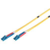 Digitus LWL Patchkabel, Duplex, LC > LC Stecker, Singlemode OS2 gelb, 3 Meter