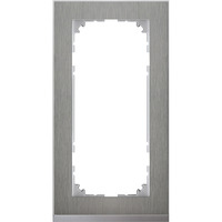 Merten Decor Rahmen 2 fach edelstahl, Retail