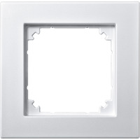Merten Rahmen einfach, Thermoplast edelmatt, Schutzart IP20, Schlagfestigkeit IK02, 85,8x83,4x10,1 mm Retail