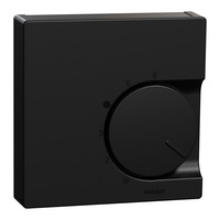Merten Zentralplatte matt für Raumtemperaturregler Typ MEG5762-0403 Thermostatabdeckung schwarz (matt), Retail