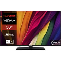 Telefunken XU50VP750M, LED-Fernseher 126 cm (50 Zoll), schwarz, UltraHD/4K, Triple-Tuner, SmartTV, VIDAA-Betriebssystem