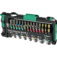 Wera Tool-Check PLUS 1, Bit-Satz schwarz/grün, 39-teilig, inkl. 1/4" Bit-Ratsche