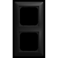 Busch-Jaeger Abdeckrahmen 2-fach schwarz, Retail