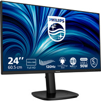Philips 24B2U3301, LED-Monitor 60.5 cm (23.8 Zoll), schwarz, FullHD, IPS, USB-C, USB-Hub, HDMI, DP, 120Hz Panel