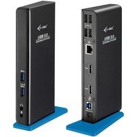 i-tec USB 3.0/USB-C Dual HDMI Docking Station, Dockingstation schwarz