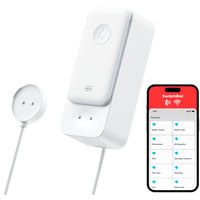 SwitchBot WLAN Wassermelder mit Sensorkabel weiß