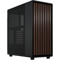 Fractal Design North Charcoal Black, Tower-Gehäuse schwarz/holz, Mesh-Version