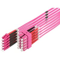 Digitus LWL Patchkabel, Duplex, LC > SC Stecker, Multimode OM4 hellviolett, 2 Meter
