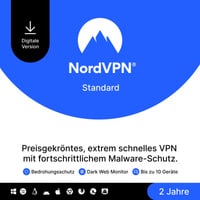 NordVPN Standard - VPN & Cybersicherheit, Sicherheit-Software 2 Jahr