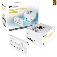 Thermaltake Dockpower FI 1000W Snow, PC-Netzteil weiß, 1x 12-Pin High Power GPU, 5x PCIe, Kabelmanagement, 1000 Watt