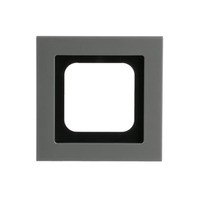 0 Abdeckrahmen, Abdeckung platin, Retail