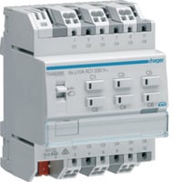 Hager Schalt- und Jalousieausgang KNX sechsfach zehn Ampere, Aktor Retail
