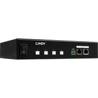 Lindy 4 Port IPower Switch (32622), Steckdosenleiste schwarz, Intelligente PDU mit 4 mess- und schaltbaren Stromausgängen