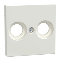 Merten Zentralplatte für Antennendose, Unterputz, Kunststoff, matt, 56 x 56 x 9 Millimeter weiß (matt), Retail