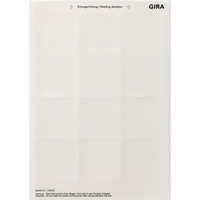 Gira Beschriftungsbogen aus PET-Folie 62 x 62 Millimeter Retail