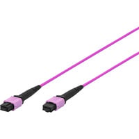 Digitus Glasfaser-Patchkabel, MPO Buchse, OM4, Methode A violett, 10 Meter