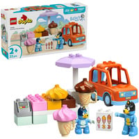 LEGO 10458 DUPLO Bluey Ausflug zur Eisdiele mit Bluey, Konstruktionsspielzeug 