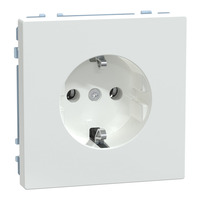 Merten Schutzkontakt-Steckdose mit Steckklemmen, Unterputz, 16 Ampere, 250 Volt, 50 Hertz weiß (glänzend), Retail
