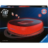 Ravensburger 3D Puzzle Iconics: Allianz Arena - mit Licht 216 Teile