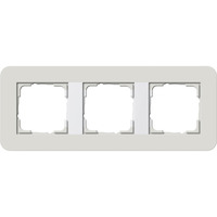 Gira Abdeckrahmen 3fach, Abdeckung grau, Retail