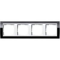Gira Abdeckrahmen vierfach schwarz, Retail