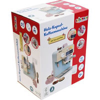 VEDES Spielmaus Küche Kapsel-Kaffeemaschine mit Zubehör aus Holz, Kapselmaschine holz