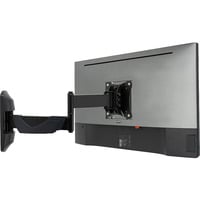 Lindy Verstellbare Display-Wandhalterung, Monitorhalterung schwarz, für Monitore bis 66 cm (26")